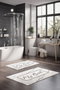 Mijölnir Juego de alfombrillas de baño CT-5284 de 2 piezas, Multicolor